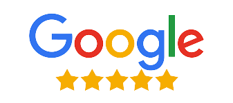 A google logo with five stars in the middle.